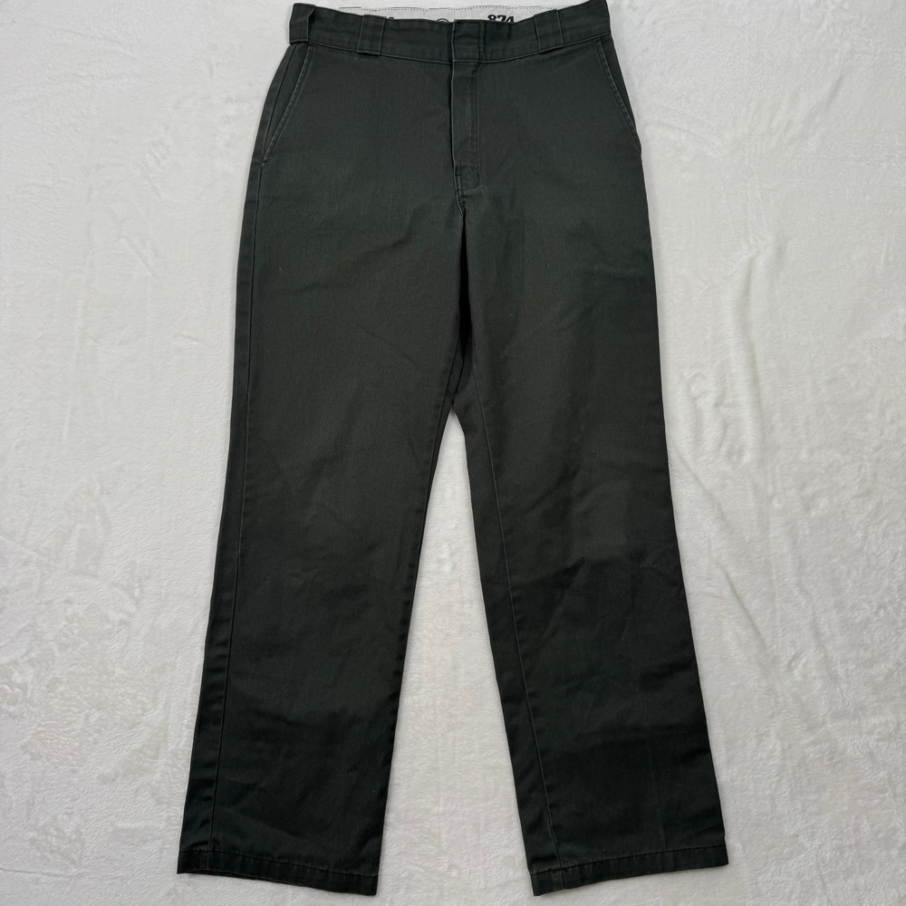 Dickies Pants Mens 32x32 Green 874 Original Fit Straight Leg Workwear Twill